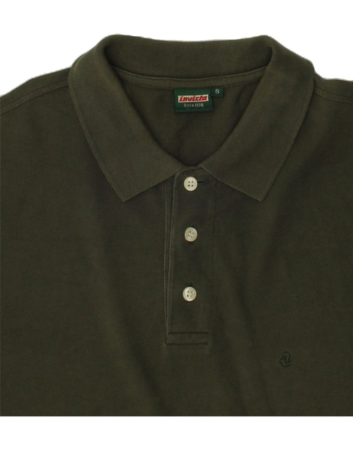 INVICTA Mens Polo Shirt Small Green Cotton Vintage Invicta and Second-Hand Invicta from Messina Hembry 