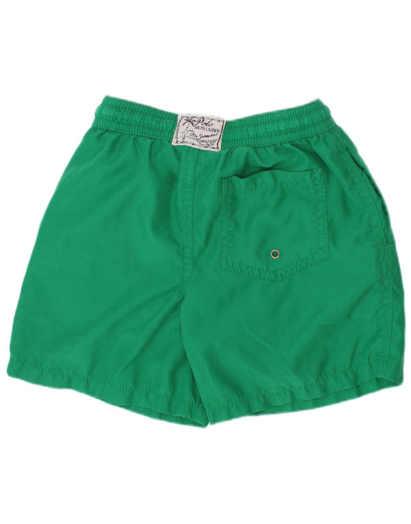 Polo Ralph Lauren Boys Swimming Shorts 5-6 Years Green Polyester