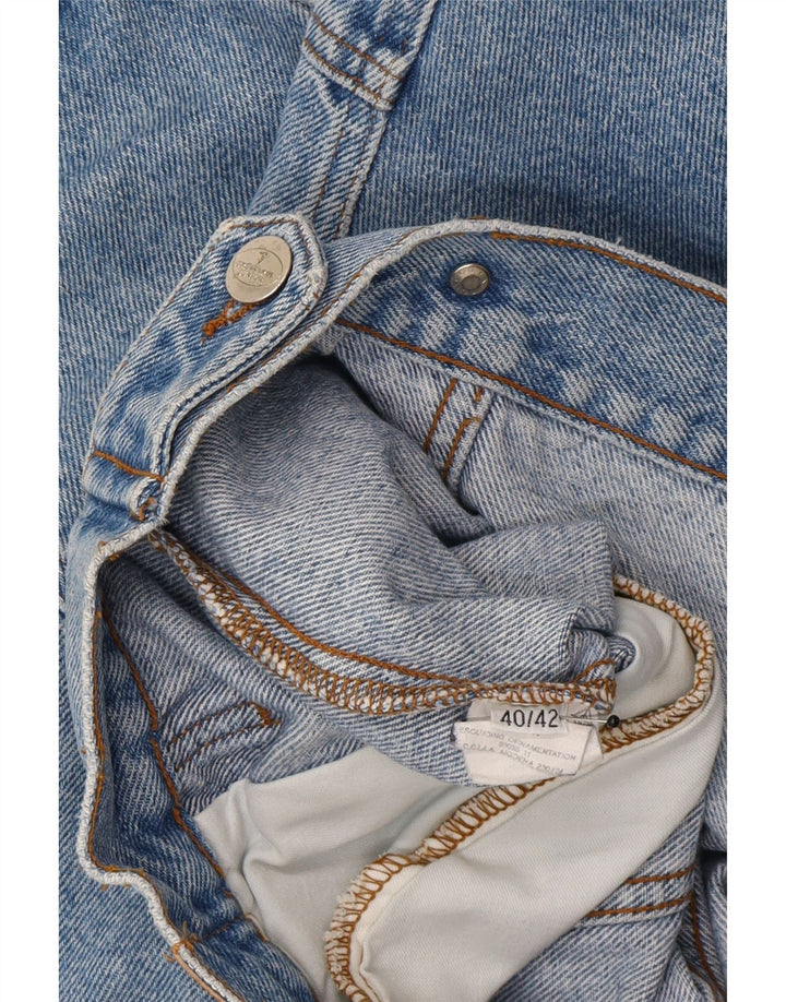 TRUSSARDI Boys Denim Jacket 11-12 Years Blue Cotton Vintage Trussardi and Second-Hand Trussardi from Messina Hembry 