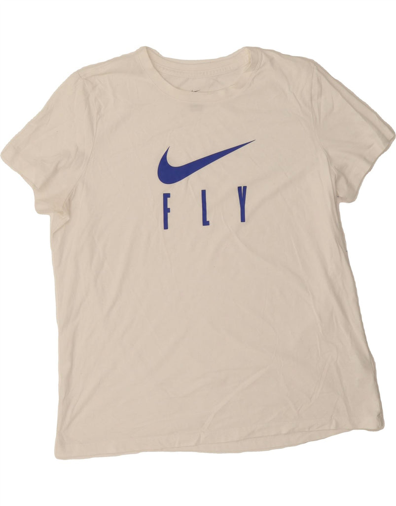 NIKE Mens Dri Fit Graphic T-Shirt Top XL White Cotton Vintage Nike and Second-Hand Nike from Messina Hembry 