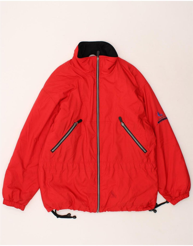 LUHTA Mens Windbreaker Jacket Large Red Polyester | Vintage Luhta | Thrift | Second-Hand Luhta | Used Clothing | Messina Hembry 