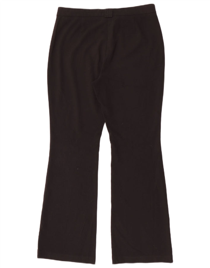 Marks & Spencer Womens Bootcut Casual Trousers UK 12 Medium W30 L31 Black