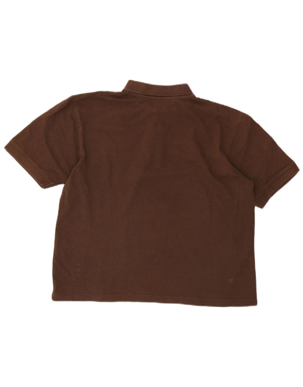 Kappa Mens Polo Shirt XL Brown Cotton
