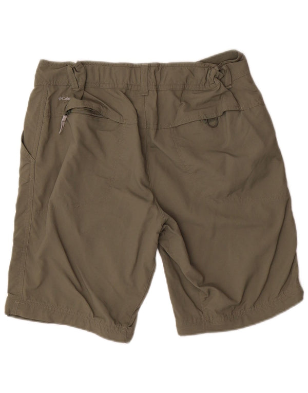 Columbia Womens Omni-Shade Cargo Shorts US 10 Large W32  Khaki Nylon