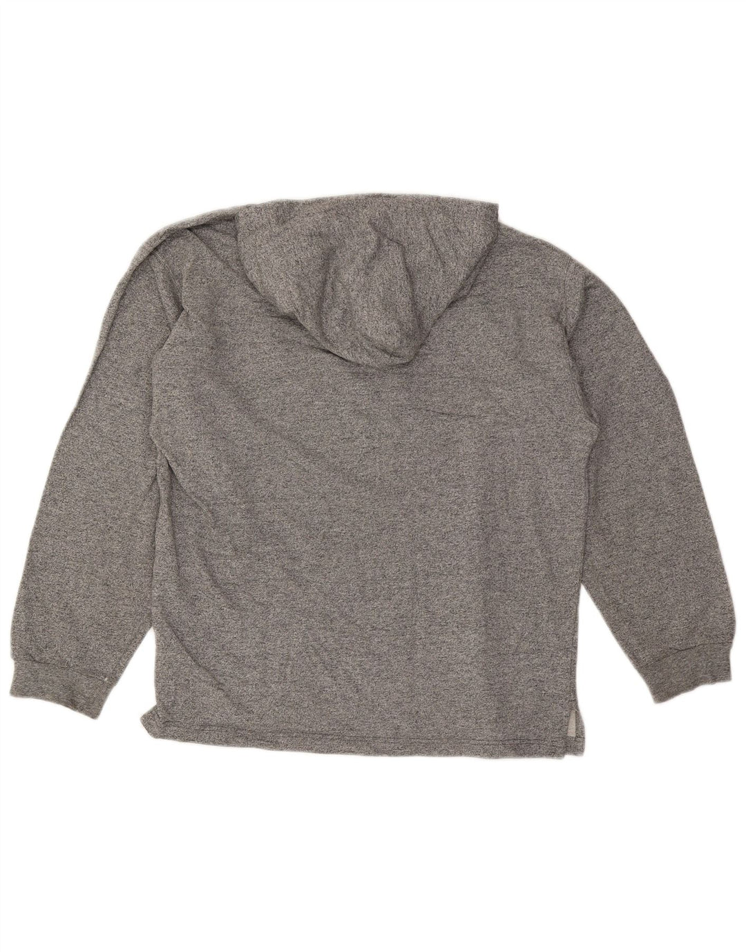 CHAMPION Mens Hoodie Jumper Large Grey Flecked Cotton