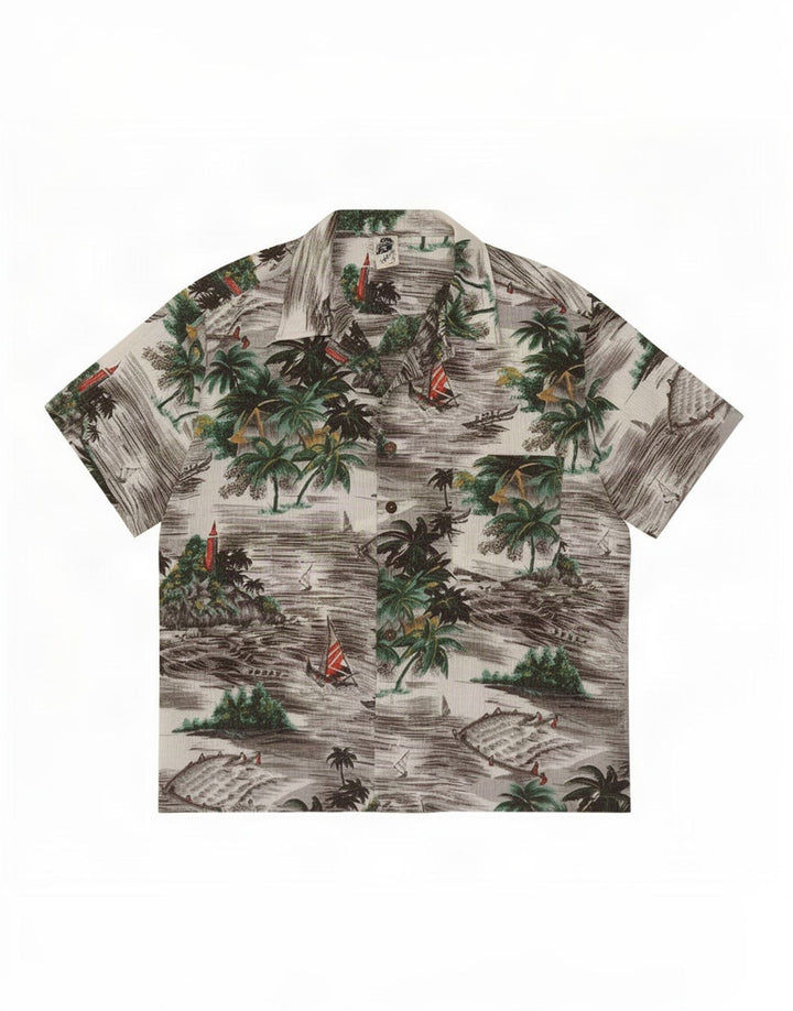 Kennington Mens Short Sleeve Shirt Large Multicoloured Hawaiian