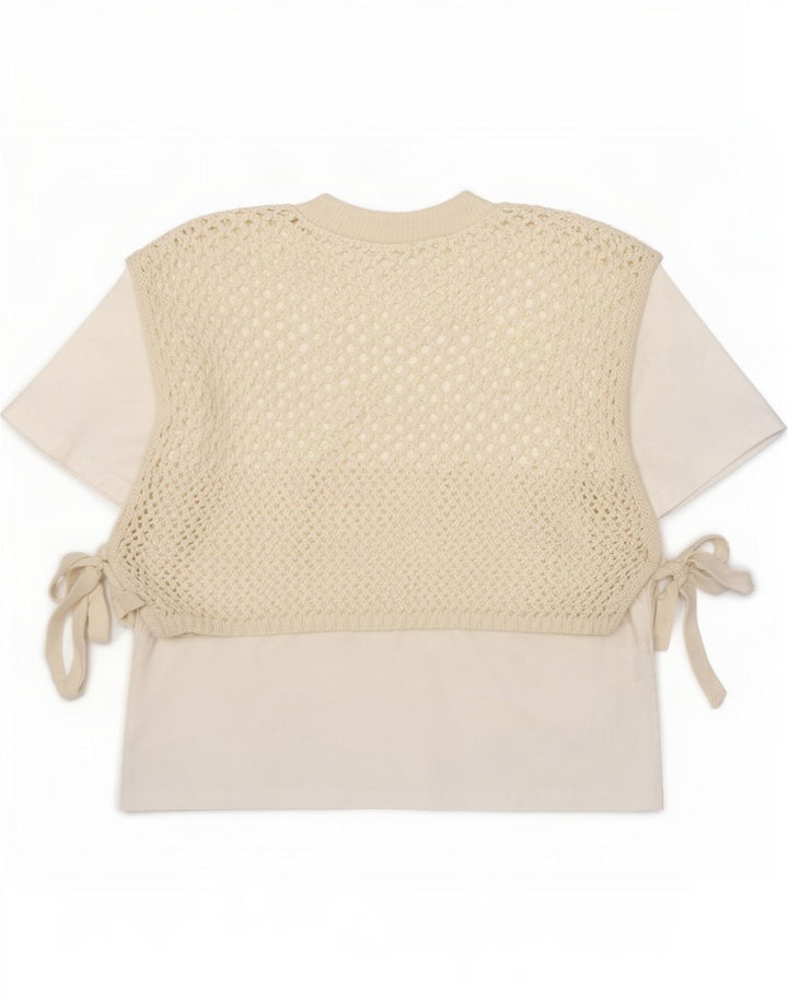 Zara Womens Crop Blouse Top UK 10 Small White Cotton