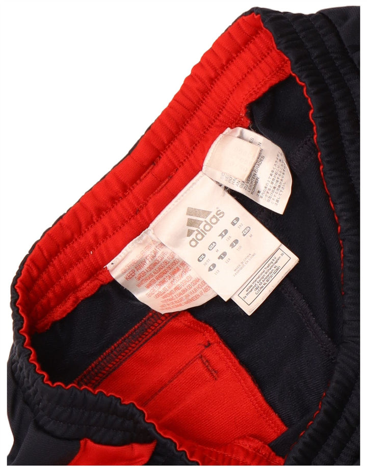 Adidas Boys Tracksuit Trousers 11-12 Years  Navy Blue Colourblock Polyester