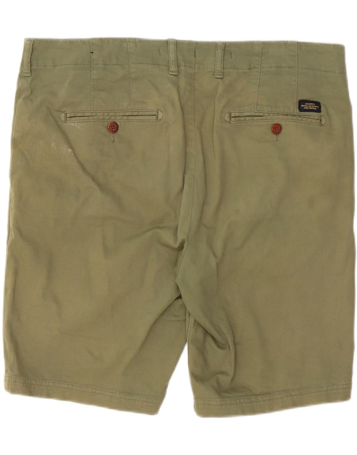 SUPERDRY Mens Chino Shorts W36 Large Khaki Cotton