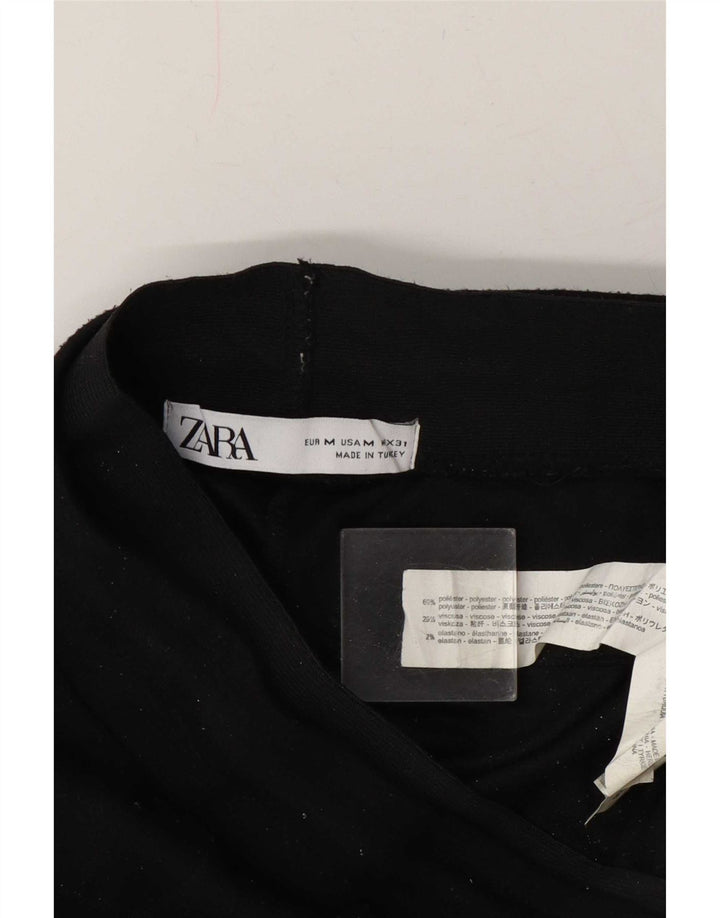 Zara Mens Tracksuit Trousers Joggers Medium Black Polyester