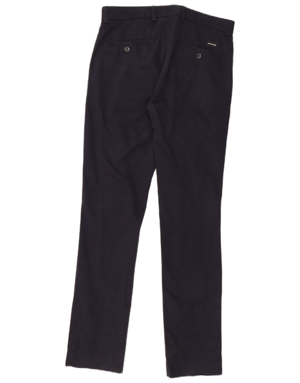Dockers Mens Extra Sim Fit Chino Trousers W33 L34 Navy Blue Cotton