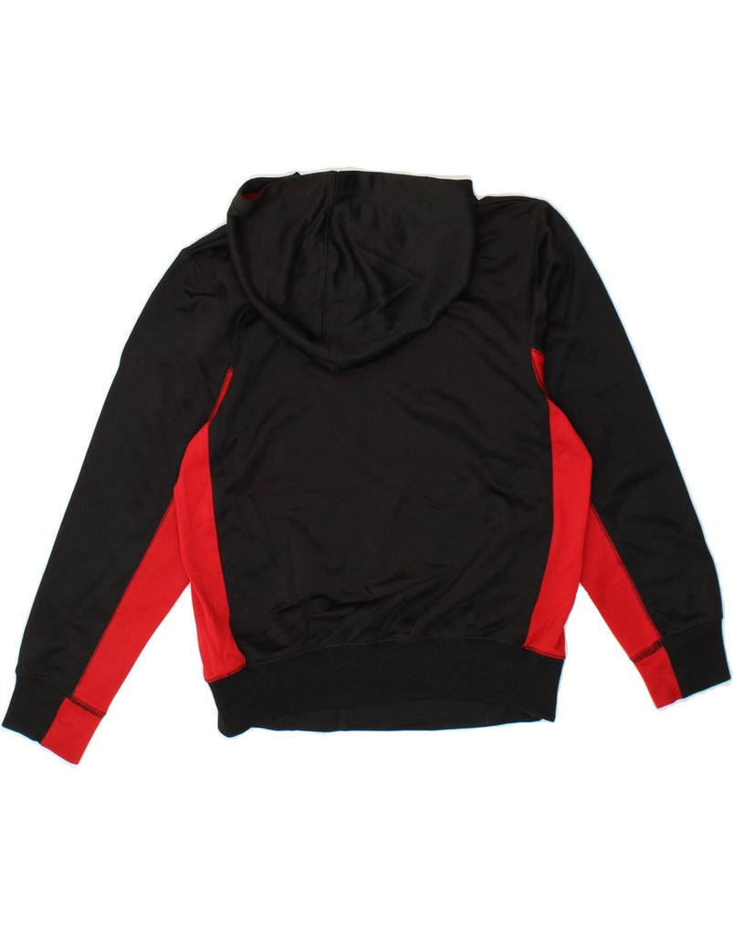 JORDAN Boys Therma-Fit Hoodie Jumper 12-13 Years Large Black Colourblock Vintage Jordan and Second-Hand Jordan from Messina Hembry 