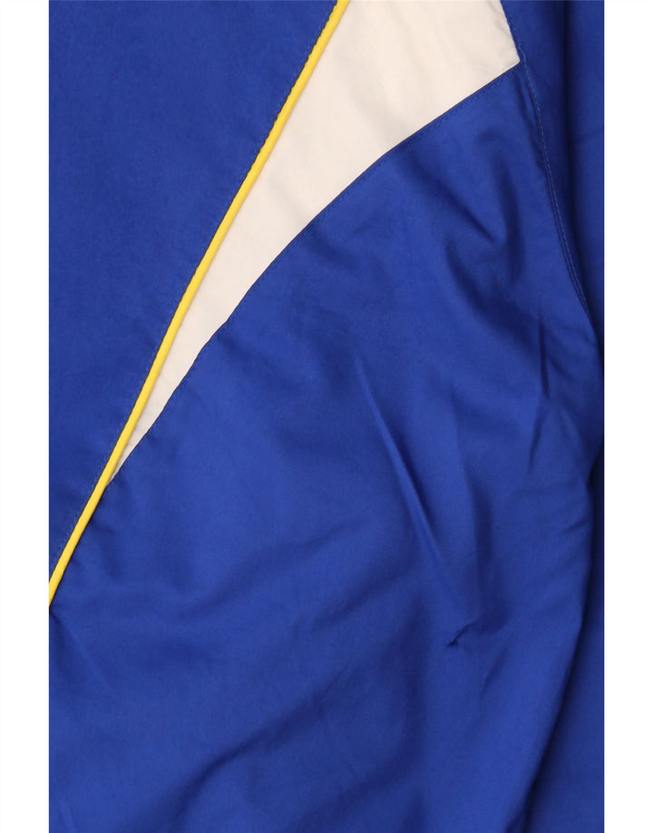 Fila Mens Rain Jacket UK 38 Medium Blue Colourblock Polyester