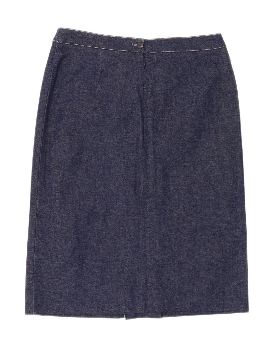ST. BERNARD Womens High Waist Denim Skirt UK 12 Medium W26 Navy Blue