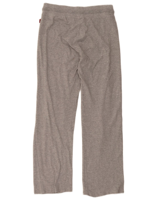 Kappa Womens Tracksuit Trousers UK 14 Large Grey Cotton