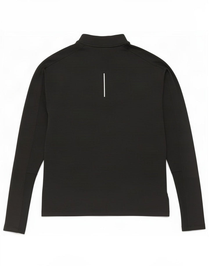 Nike Mens Dri Fit Zip Neck Pullover Tracksuit Top XS Black Polyester