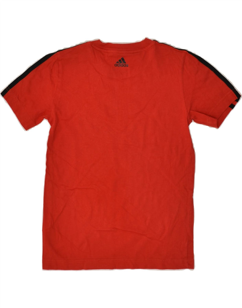 ADIDAS Boys Graphic T-Shirt Top 9-10 Years Red Cotton | Vintage Adidas | Thrift | Second-Hand Adidas | Used Clothing | Messina Hembry 