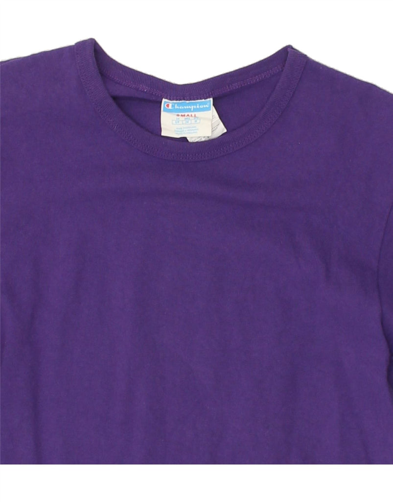 CHAMPION Mens Top Long Sleeve Small Purple Cotton | Vintage Champion | Thrift | Second-Hand Champion | Used Clothing | Messina Hembry 