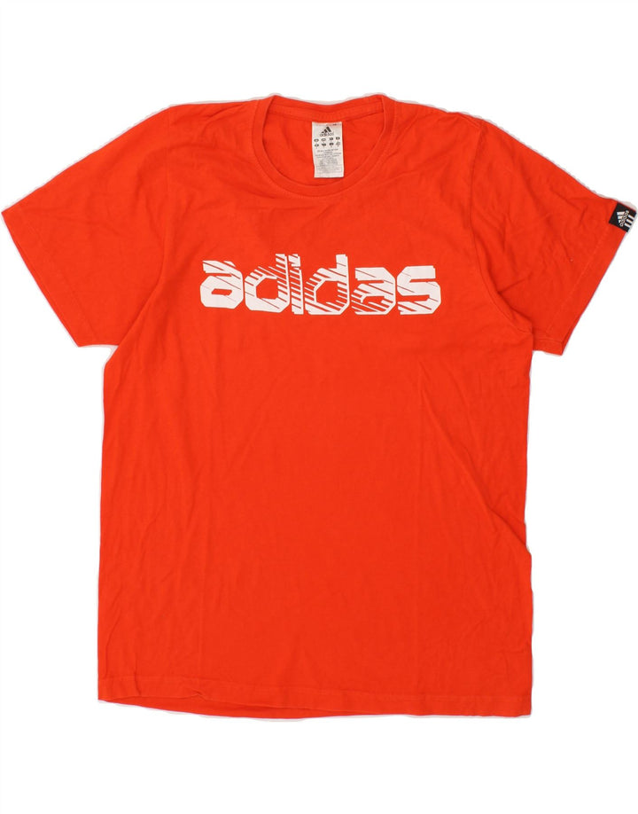 ADIDAS Mens Graphic T-Shirt Top Small Red Cotton Vintage Adidas and Second-Hand Adidas from Messina Hembry 
