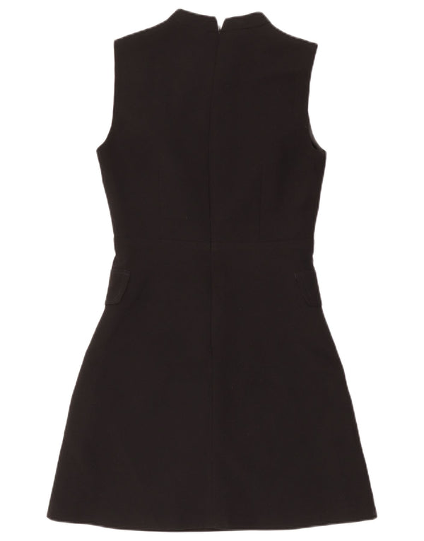 Oasis Womens Sleeveless Sheath Dress UK 8 Small Black Polyester