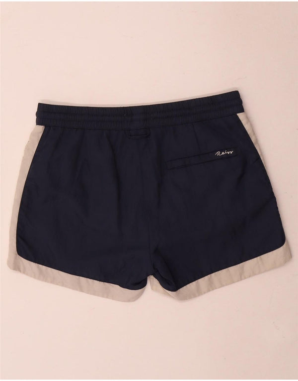 Reiss Mens Swimming Shorts Small Navy Blue Colourblock Polyester