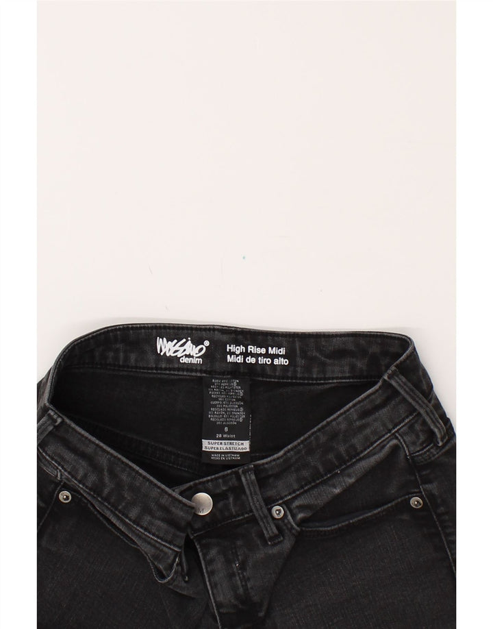 MOSSIMO Womens High Waist Denim Shorts US 6 Medium W28 Black Cotton Vintage Mossimo and Second-Hand Mossimo from Messina Hembry 