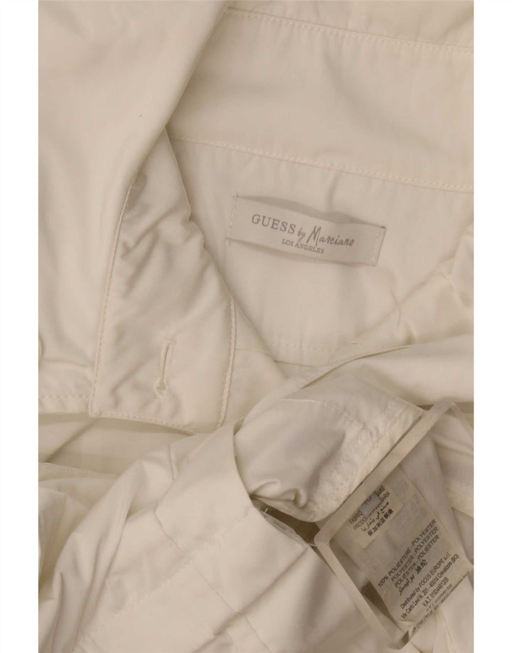 Guess By Marciano Womens Trench Coat IT 40 Small White Polyester