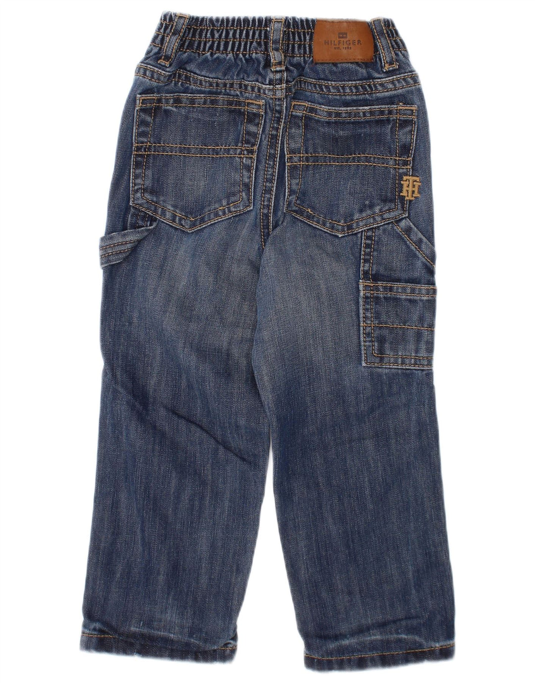 TOMMY HILFIGER Baby Boys Cargo Straight Jeans 18-24 Months W20 L12 Blue