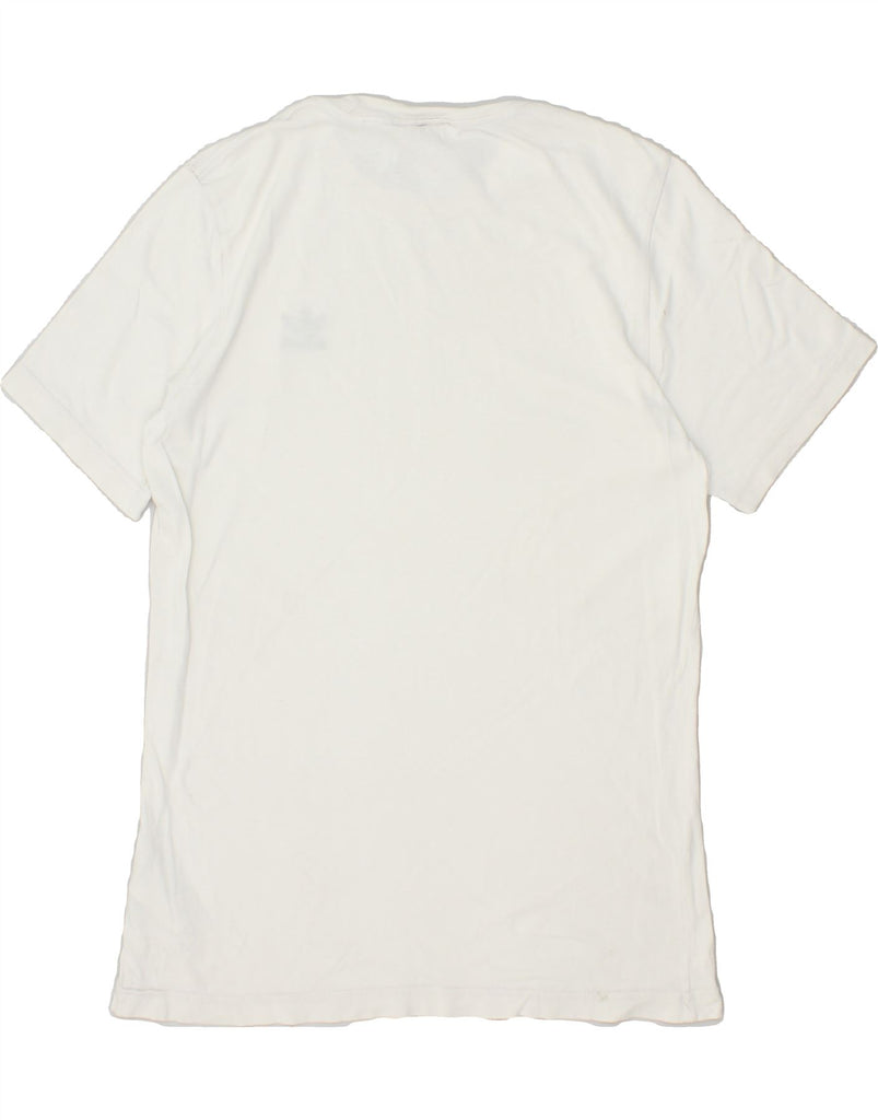 ADIDAS Mens T-Shirt Top Small White Cotton Vintage Adidas and Second-Hand Adidas from Messina Hembry 