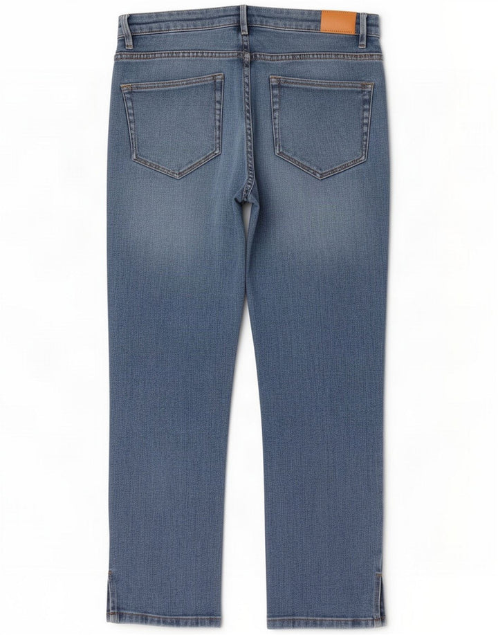 Massimo Dutti Womens Straight Jeans EU 40 Medium W30 L28 Blue Cotton