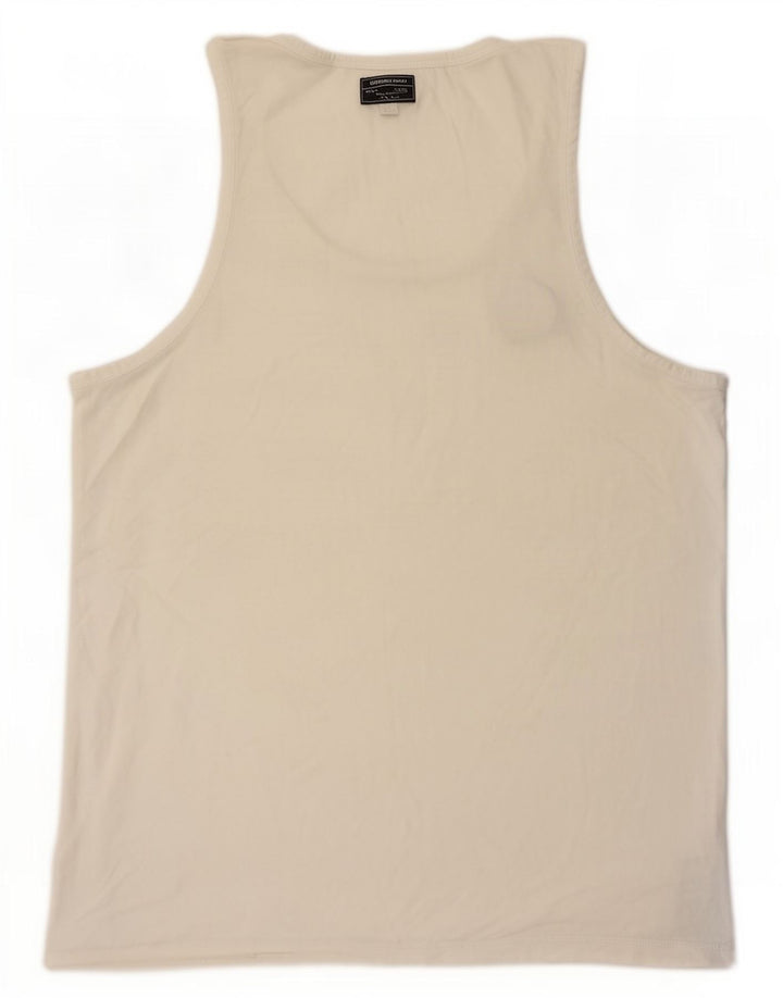 Converse Mens Vest Top Large White Cotton