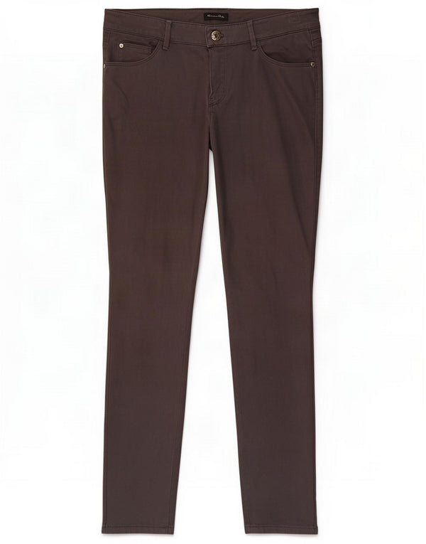 Massimo Dutti Womens Skinny Casual Trousers EU 40 Medium W30 L29 Grey
