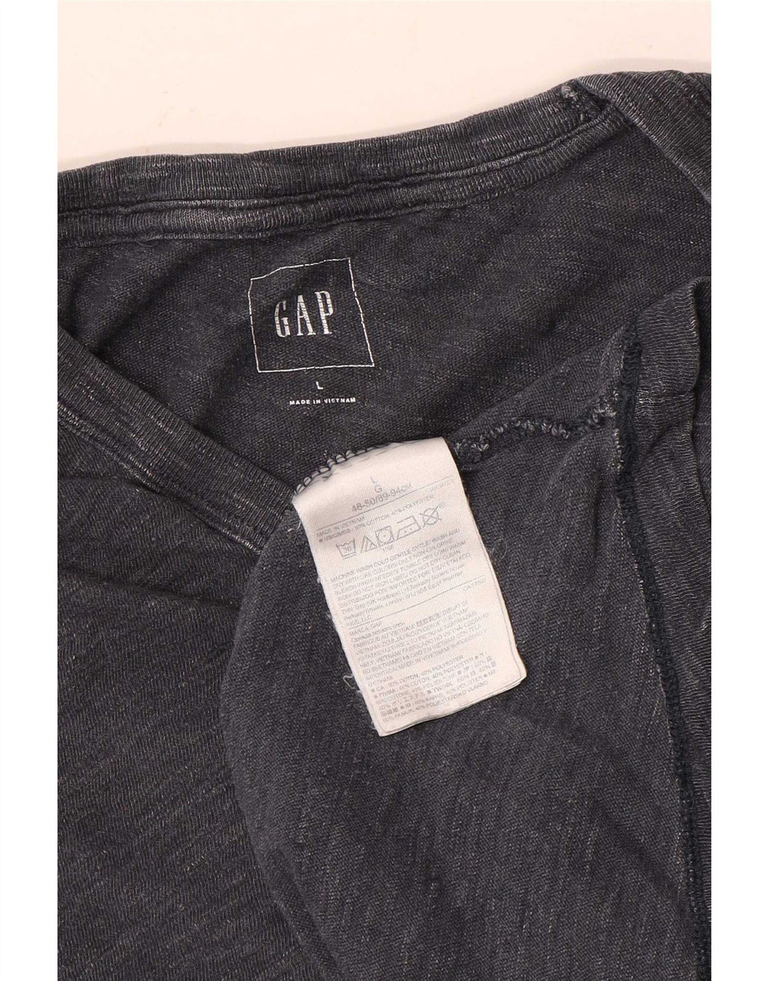 Gap Mens T-Shirt Top Large Grey Flecked Cotton