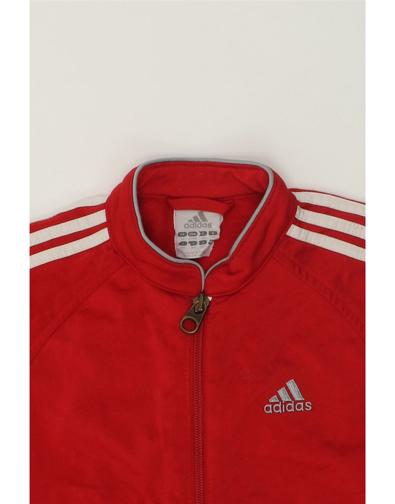 ADIDAS Boys Tracksuit Top Jacket 2-3 Years Red Polyester | Vintage Adidas | Thrift | Second-Hand Adidas | Used Clothing | Messina Hembry 