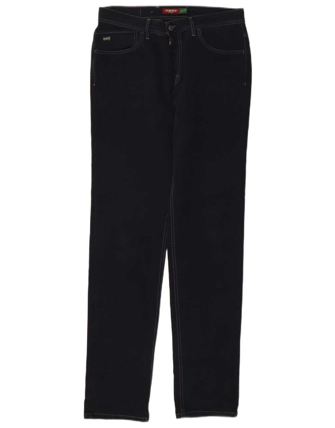 Carrera Mens Straight Jeans IT 48 Medium W33 L34 Navy Blue Cotton