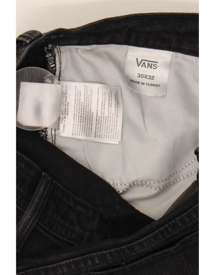Vans Mens Bootcut Jeans W30 L32 Black Cotton
