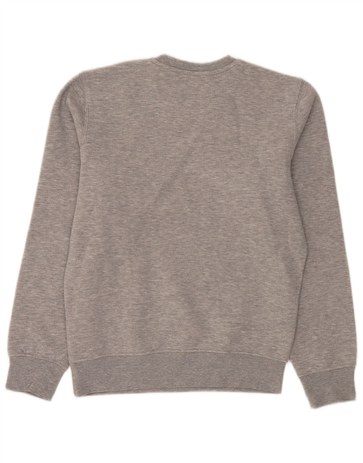 Rifle Mens Graphic Sweatshirt Jumper Small Grey Flecked Cotton