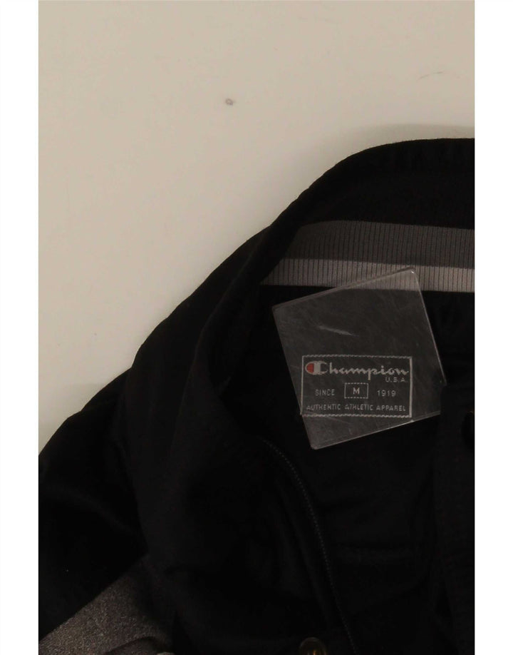 Champion Mens Tracksuit Top Jacket Medium Black Colourblock