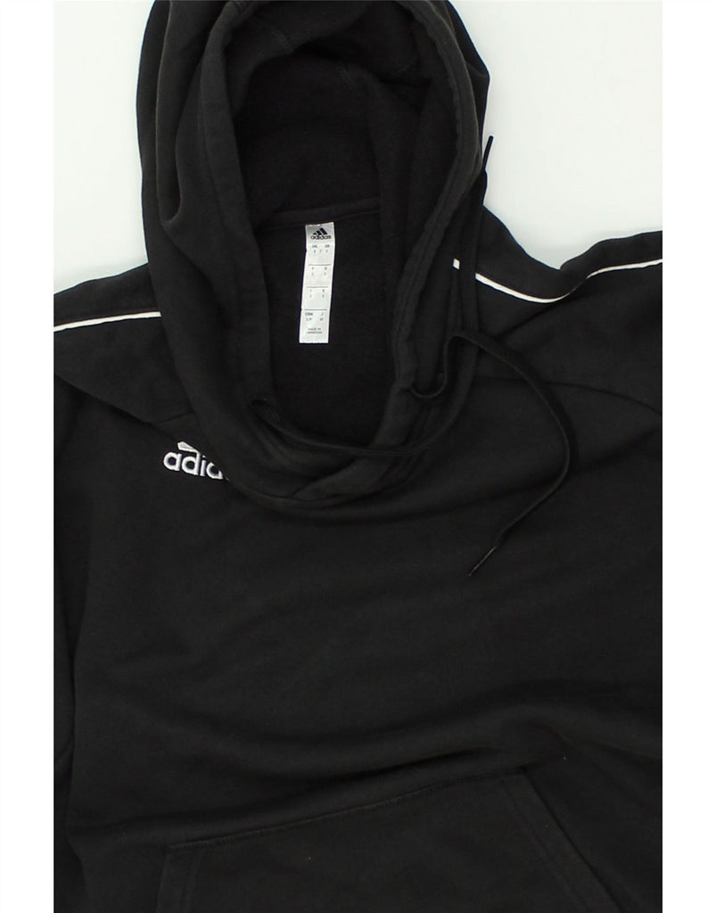 ADIDAS Mens Hoodie Jumper Small Black Cotton | Vintage Adidas | Thrift | Second-Hand Adidas | Used Clothing | Messina Hembry 