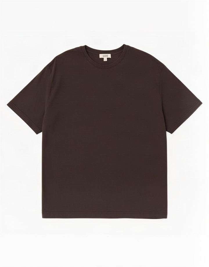Cos Mens T-Shirt Top Large Black Cotton