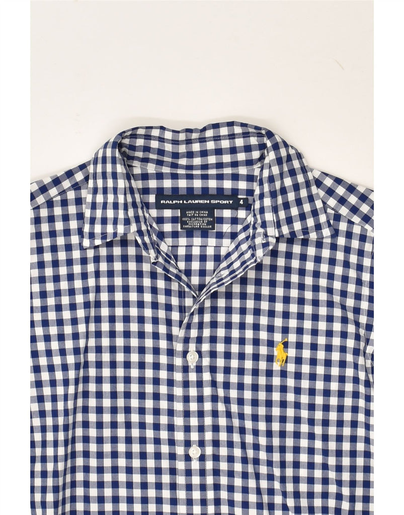 RALPH LAUREN Boys Shirt 3-4 Years Navy Blue Gingham Cotton | Vintage Ralph Lauren | Thrift | Second-Hand Ralph Lauren | Used Clothing | Messina Hembry 