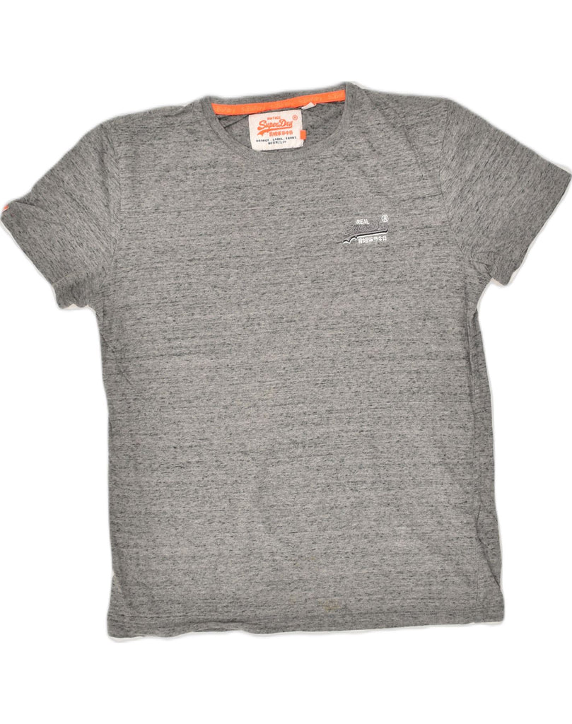 SUPERDRY Mens T-Shirt Top Large Grey Cotton | Vintage Superdry | Thrift | Second-Hand Superdry | Used Clothing | Messina Hembry 