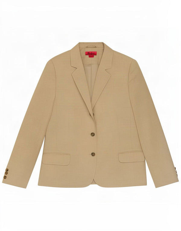 Monsoon Womens 3 Button Blazer Jacket UK 18 XL Beige Linen