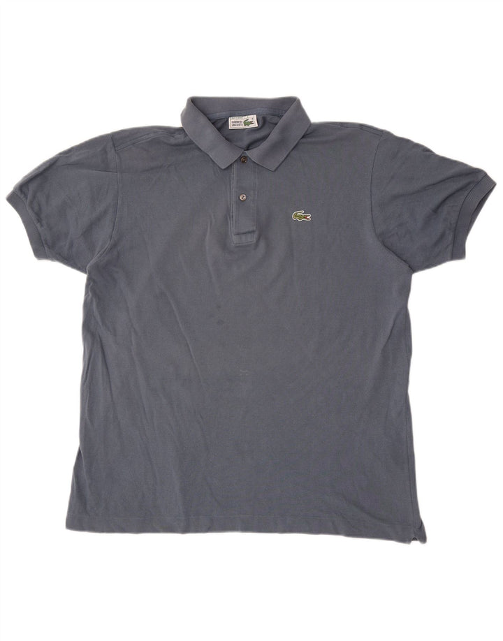 Lacoste Mens Polo Shirt Size 6 XL Grey Cotton