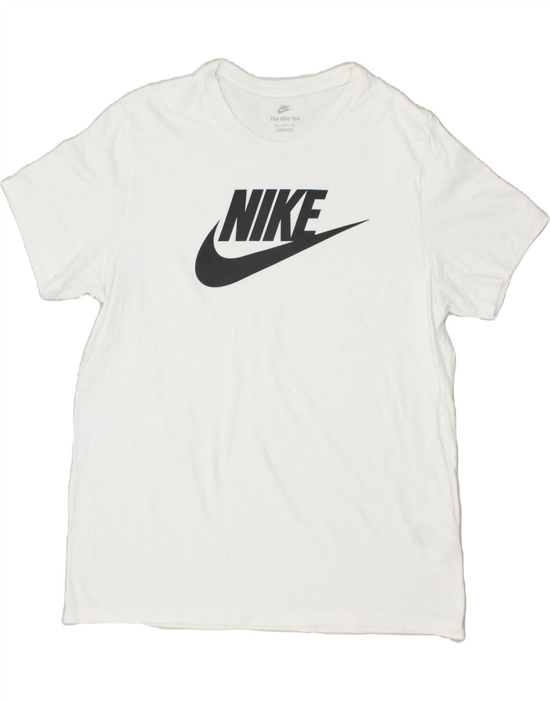 NIKE Mens Graphic T-Shirt Top XL White Cotton | Vintage Nike | Thrift | Second-Hand Nike | Used Clothing | Messina Hembry 