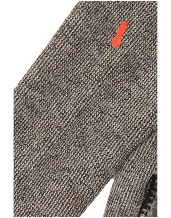 Luisa Spagnoli Womens 2 Button Blazer Jacket UK 14 Large Grey Virgin Wool