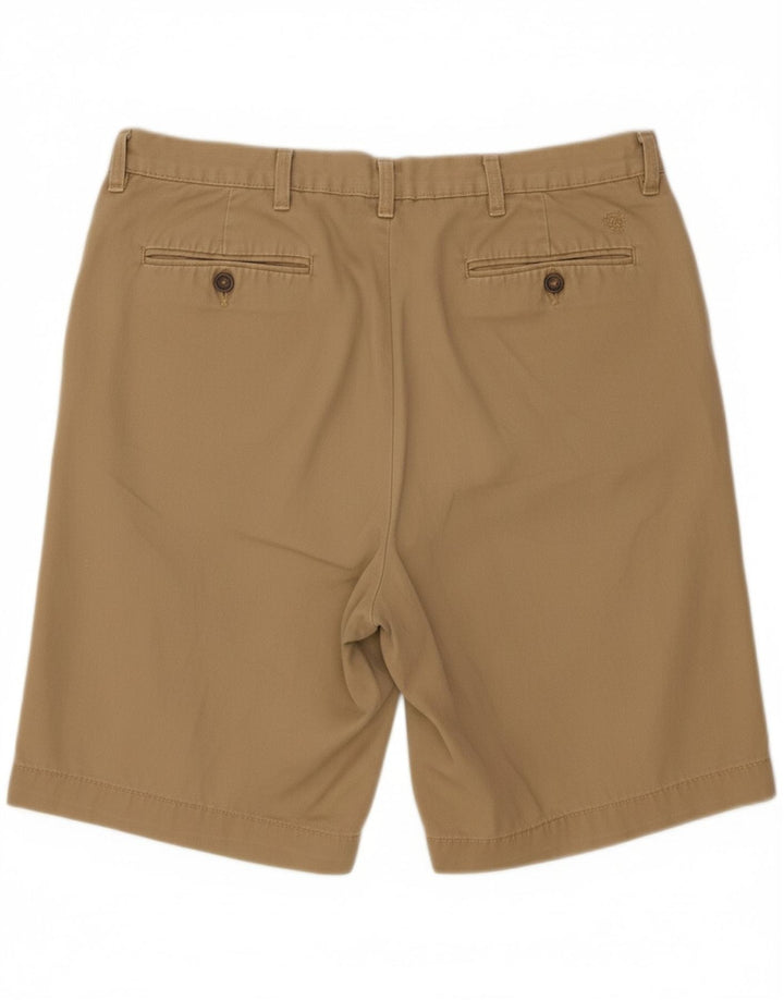 IZOD Mens Pegged Chino Shorts W36 Large  Beige Cotton