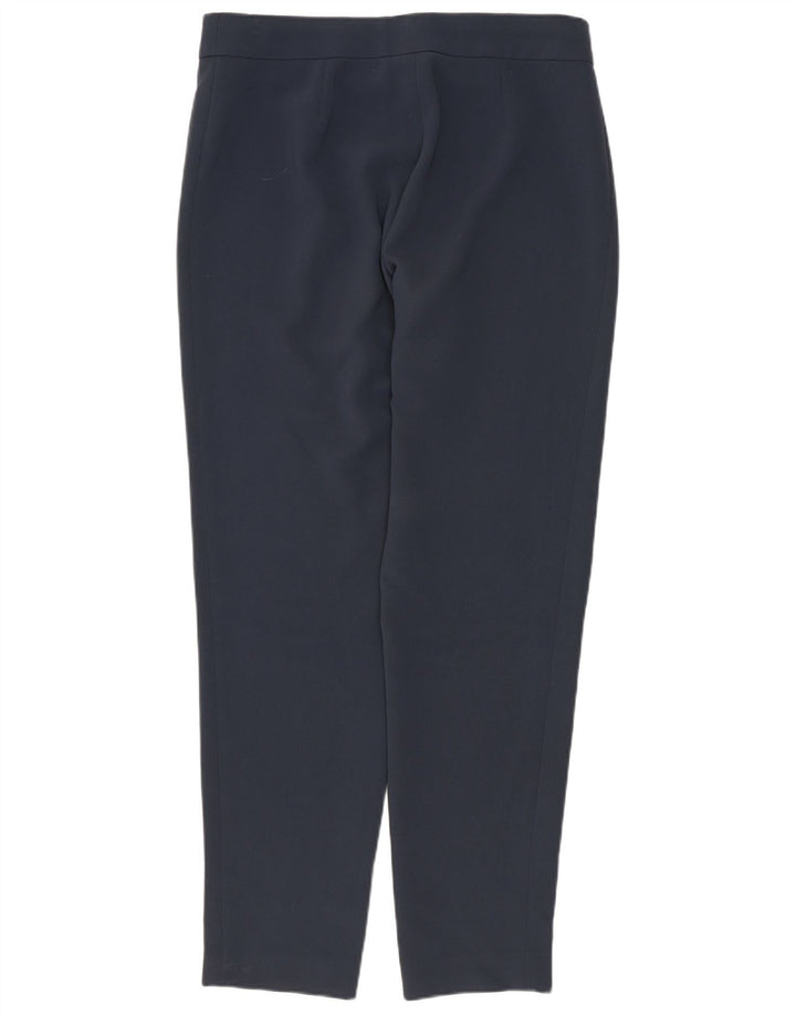 Max Mara Womens Slim Casual Trousers UK 8 Small W28 L27 Navy Blue