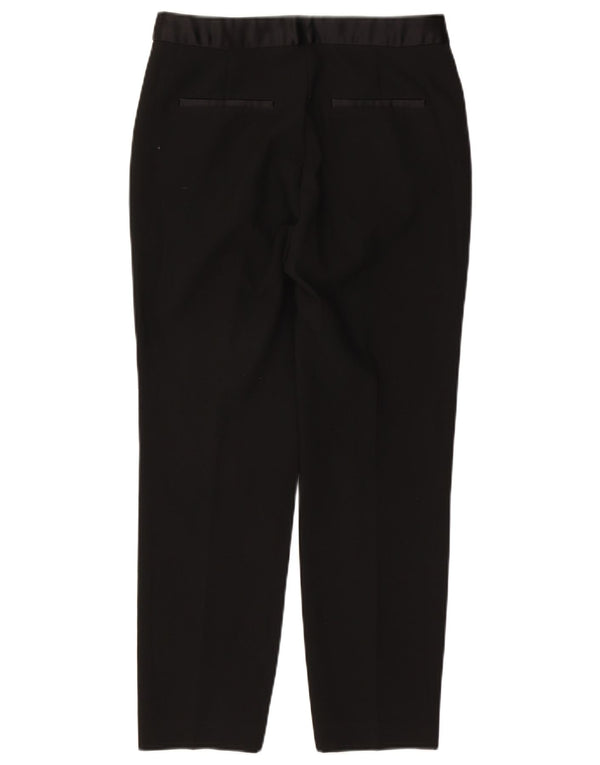 Zara Womens High Waist Tapered Chino Trousers Medium W28 L27 Black