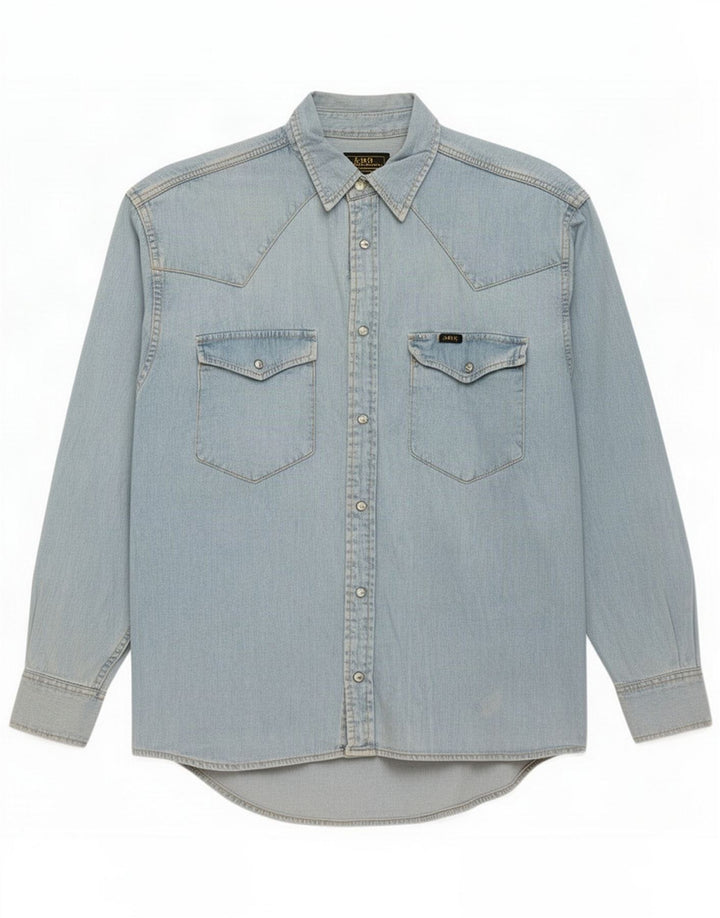 Lee Mens Denim Shirt Medium Blue